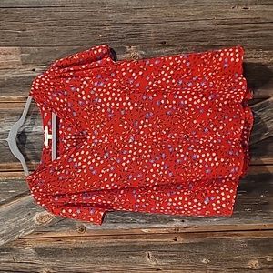 Red , Fun2fun 2X blouse